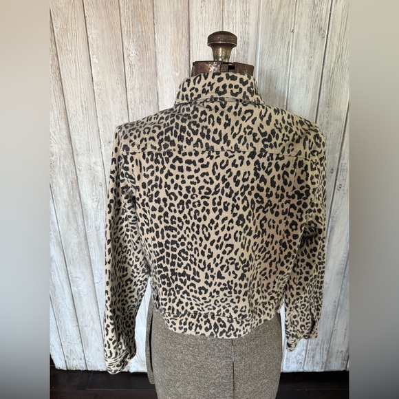 Leopard Print Jean Jacket for Women - Picture 6 of 7